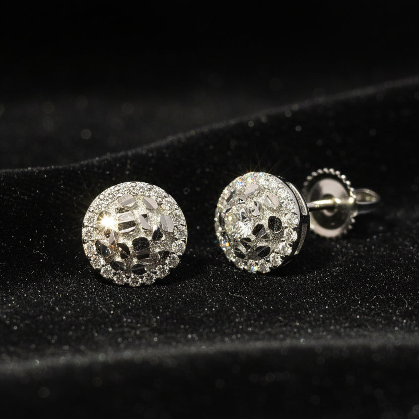 Moissanite 0.23 ctw Circle Earrings
