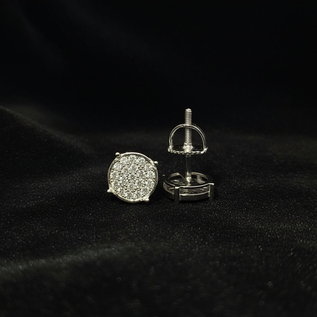 Moissanite 0.25 ctw Circle Earrings