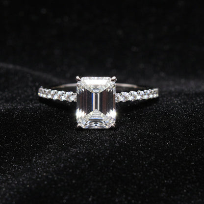 Moissanite 3.00 ctw Emerald Ring