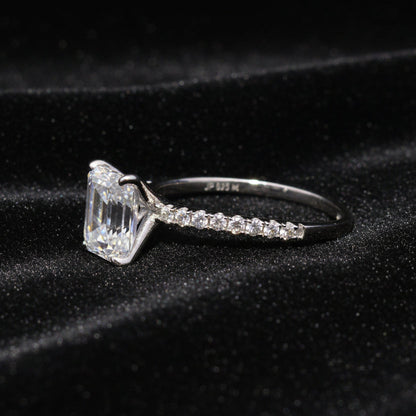 Moissanite 3.00 ctw Emerald Ring