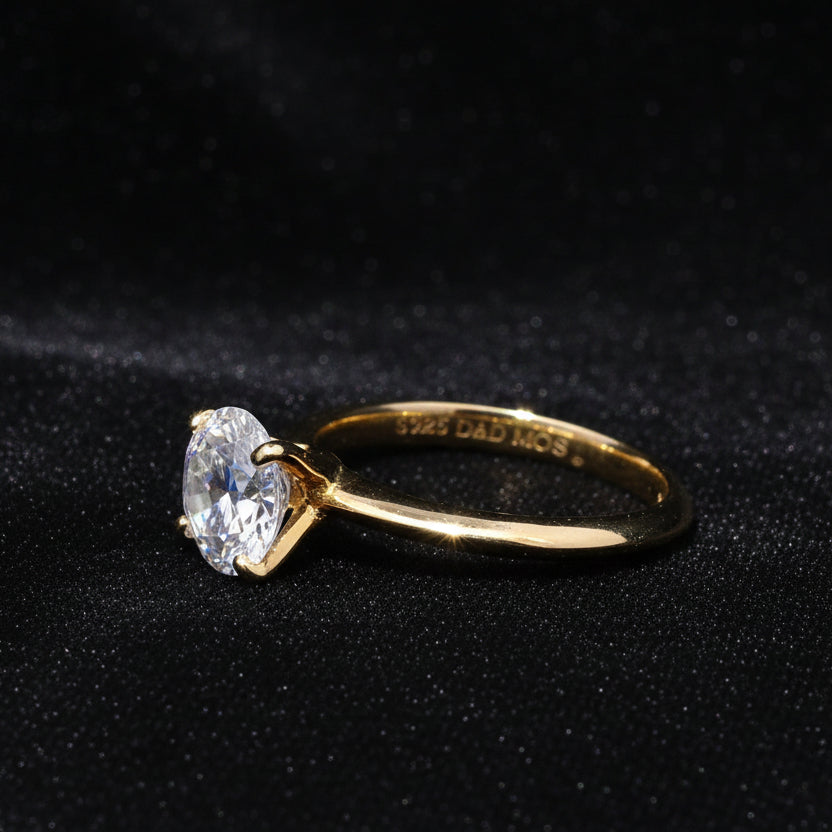 Moissanite 2.00 ctw Round Solitaire Ring