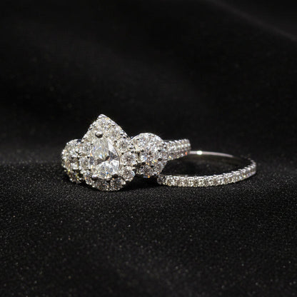Moissanite 2.03 ctw Pear Shape 2in1 Ring