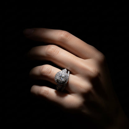 Moissanite 1.50 ctw Circle Ring