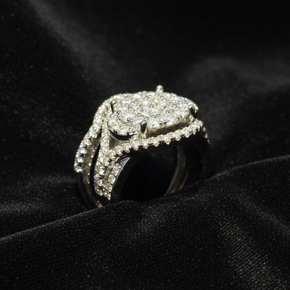 Moissanite 2.61 ctw Emerald Ring